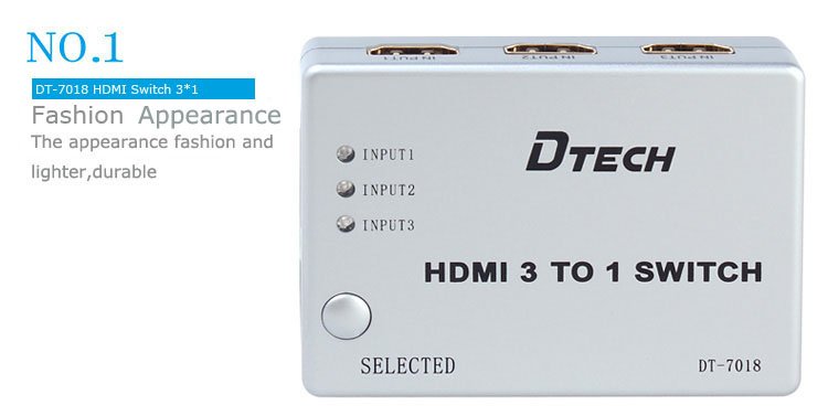 20151111194437_51788 Bộ gộp 3 đường tín hiệu HDMI vào cho ra 1 đường duy nhất Dtech DT7018