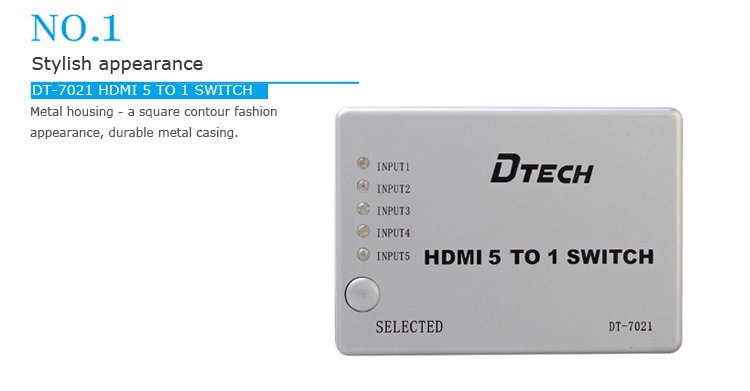 20151111194822_29877 Bộ gộp 5 đường tín hiệu HDMI vào cho ra 1 đường duy nhất Dtech DT7021