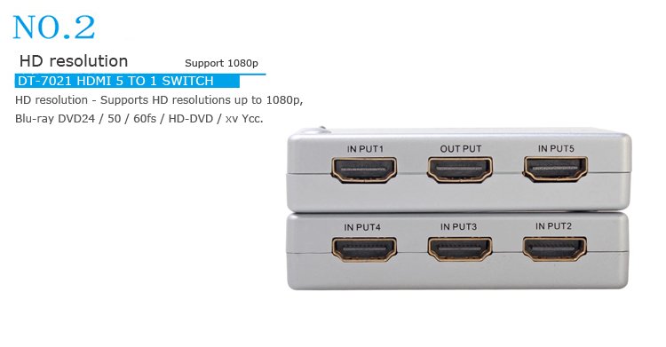 20151111194832_70945 Bộ gộp 5 đường tín hiệu HDMI vào cho ra 1 đường duy nhất Dtech DT7021