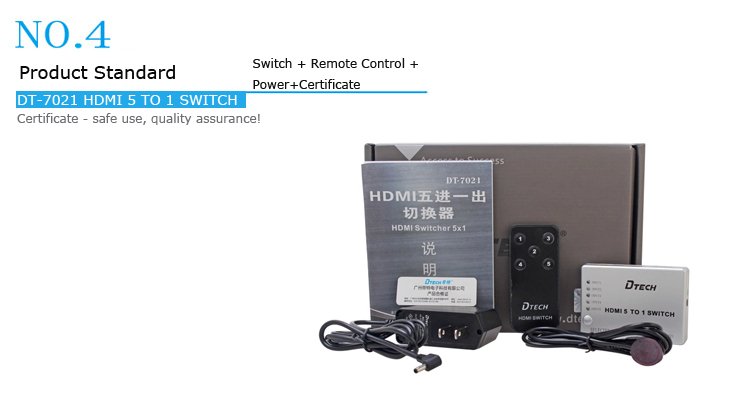 20151111194848_76411 Bộ gộp 5 đường tín hiệu HDMI vào cho ra 1 đường duy nhất Dtech DT7021