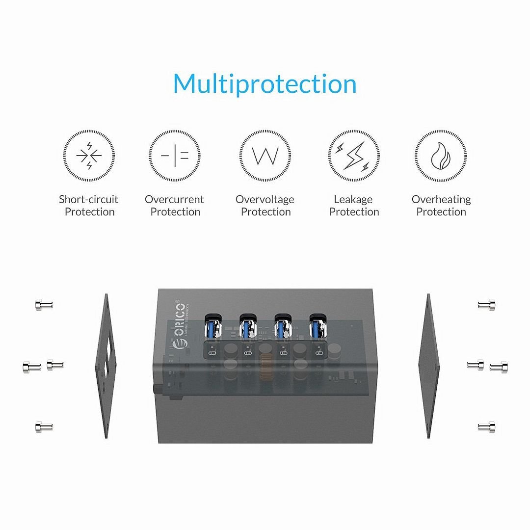 bo chia usb 3.0 co nguon phu a3h4
