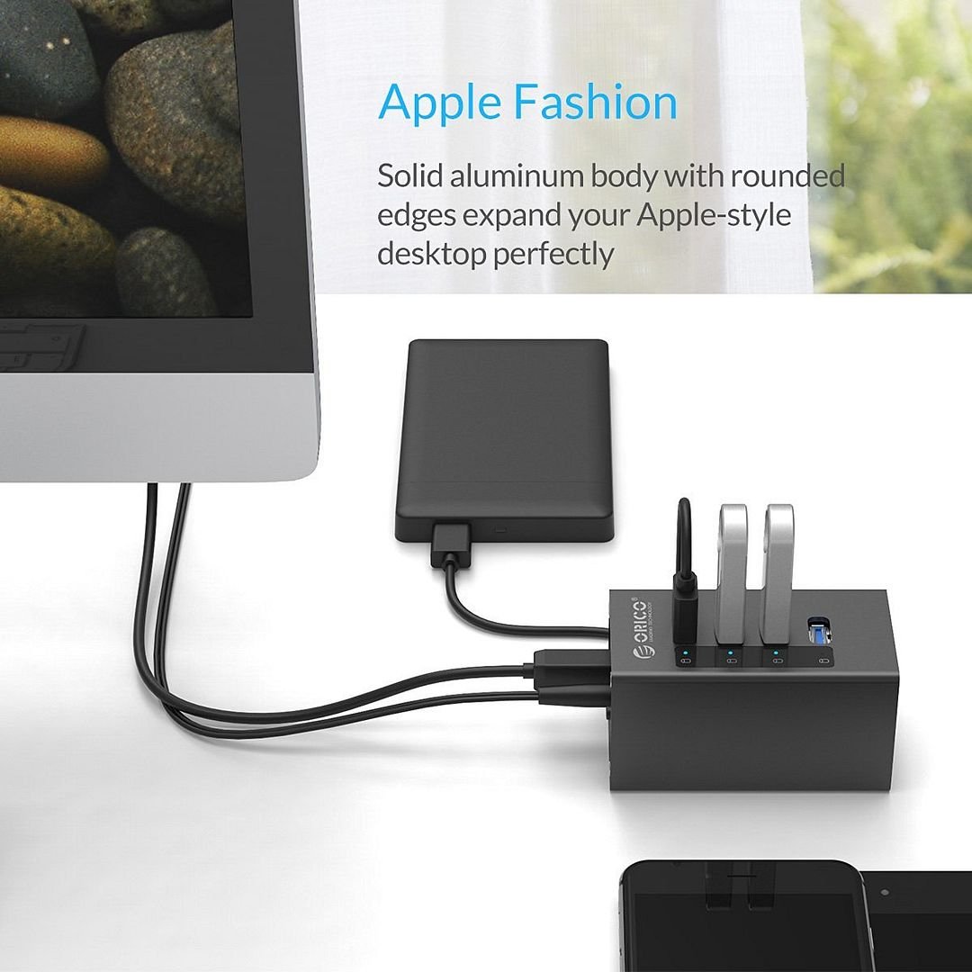 bo chia usb 3.0 co nguon phu orico a3h4