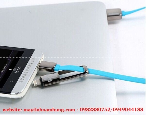 Cáp sạc iphone 5/5s/6/6s/7 và điện thoại android chân micro USB Remax Transformer