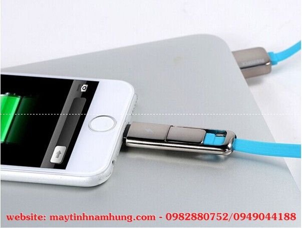 Cáp sạc iphone 5/5s/6/6s/7 và điện thoại android chân micro USB Remax Transformer