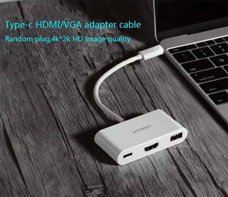 Cáp chuyển đổi cổng USB type C ra HDMI/VGA cho New Macbook 2016 microsoft Lumia 950XL Chromebook pixel