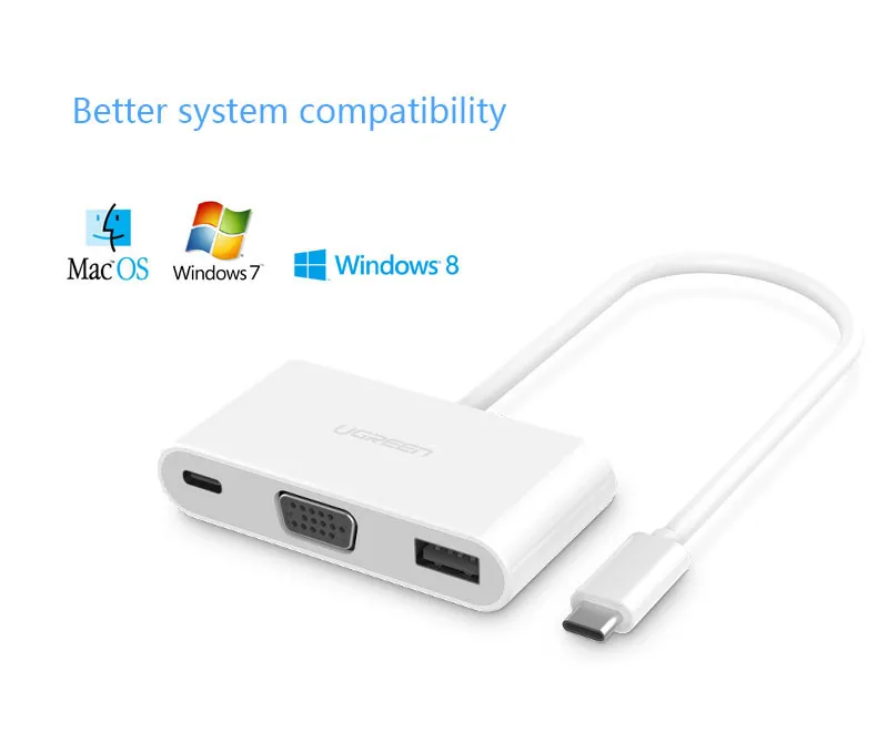 Cáp chuyển đổi cổng USB type C ra HDMI/VGA cho New Macbook 2016 microsoft Lumia 950XL Chromebook pixel