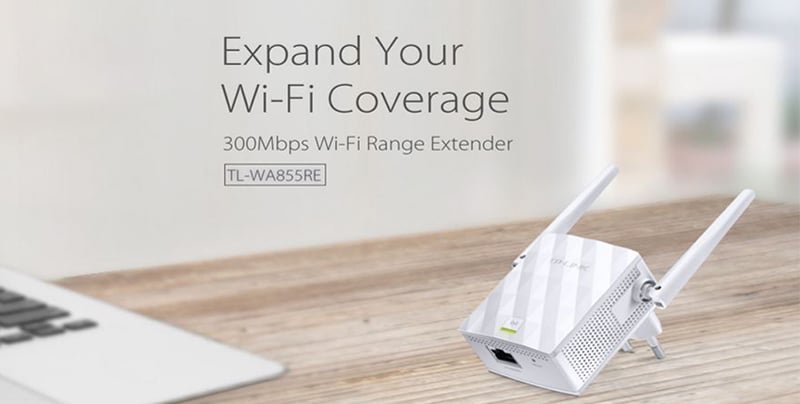 TP Link TL-WA855RE -  Bộ Mở Rộng Sóng Không Dây Gắn Tường Chuẩn N 300Mbps