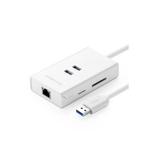 Bộ chia 2 cổng USB 3.0 + 1 cổng LAN Gigabit + đầu đọc SD/TF Ugreen 20248