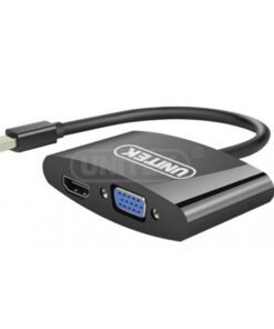 Cáp kết nối Macbook với máy chiếu Vga và HDMI Unitek Y6328BK