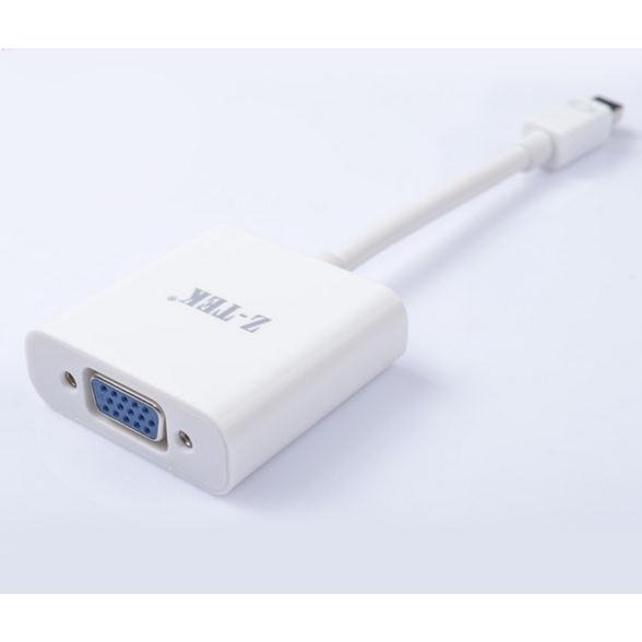Cáp nối từ Macbook ra máy chiếu (minidisplay port to VGA) Ztek ZY038 1 Cáp nối từ Macbook ra máy chiếu (minidisplay port to VGA) Ztek ZY038