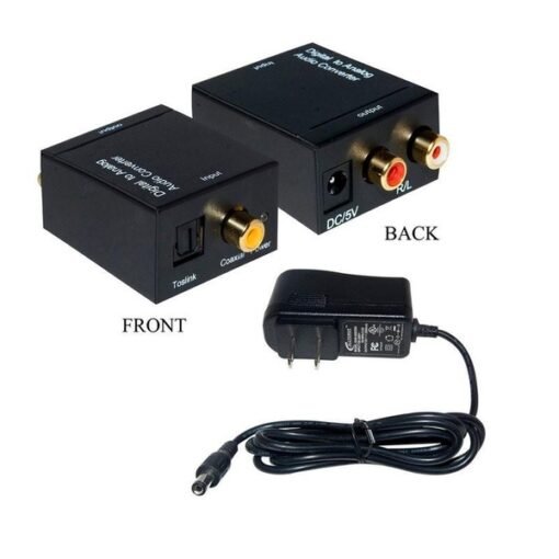 Bộ chuyển đổi Optical Audio to RCA Audio – Digital to Analog Audio R/L Toslink