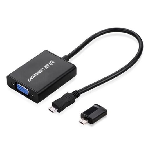 Cáp kết nối máy tính bảng ra máy chiếu (MHL to VGA) Ugreen 40230
