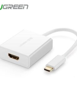 Cáp USB Type C to HDMI Ugreen 40273 hỗ trợ 4 k * 2 k cho apple macbook 12 inch và google chromebook pixel