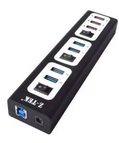 Bộ chia USB tích hợp sạc điện 7 cổng ZTEK ZE 652