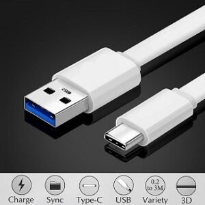 Dây sạc cho Samsung Galaxy S8, S8 plus, note 8, LG G6, LG V30.. và một số điện thoại cổng USB type C https://maytinhnamhung.com/