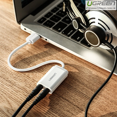 Kết nối tai nghe và mic chân 3.5 qua cổng USB với USB sound. https://maytinhnamhung.com/
