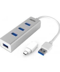 Bộ chia USB với đầu chuyển USB type C cho máy tính bảng laptop Ultrabook