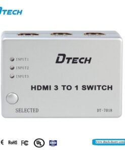 Bộ gộp 3 đường tín hiệu HDMI vào cho ra 1 đường duy nhất Dtech DT7018