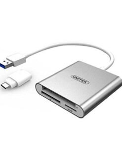 Đầu đọc thẻ nhớ chuẩn Type C USB 3.0 vỏ nhôm Unitek Y9313D
