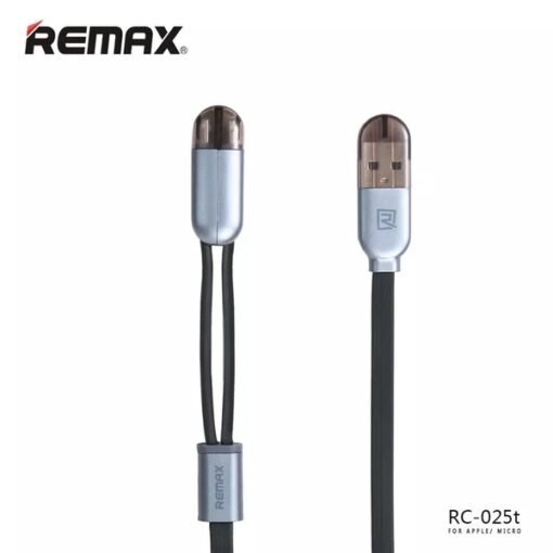 Cáp sạc đa năng 2 trong 1 sạc cho iphone và samsung REMAX RC-025T