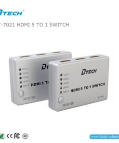 Bộ gộp 5 đường tín hiệu HDMI vào cho ra 1 đường duy nhất Dtech DT7021