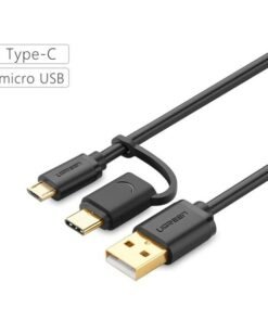 Cáp sạc 2 đầu Micro USB và USB type C cho điện thoại Samsung