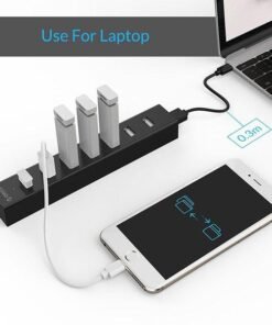 Bộ chia USB ra 7 cổng dùng copy dữ liệu và sạc Orico H7013-U2