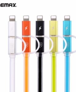 Cáp sạc 2 trong 1 cho iphone và samsung Remax Aurora