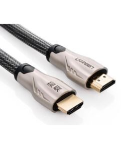 Cáp HDMI UGREEN HD102 đầu kim loại, dây bọc lưới chống nhiễu